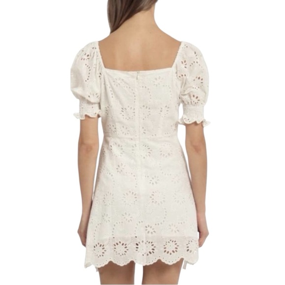 7 For All Mankind White Eyelet Dress - Fully Lined - Size Large - NWT - Picture 2 of 8